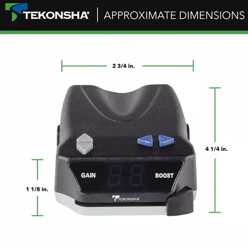 Tekonsha BRAKE-EVN Proportional Brake Controller for Trailers with 1-4 Axles, Black• 8508220