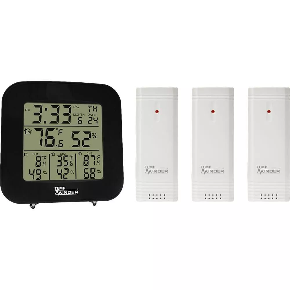 TempMinder 4-Zone Temperature & Humidity Station
