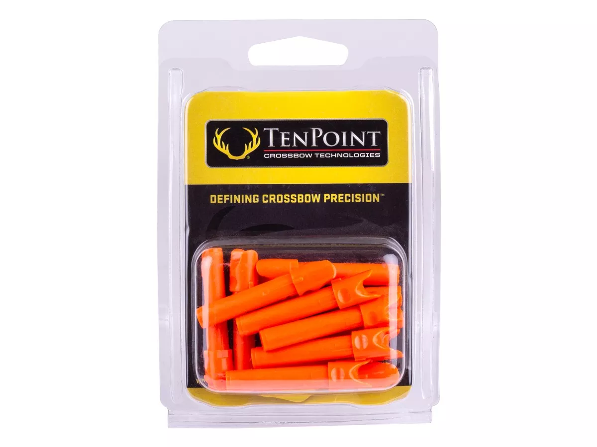 TenPoint Alpha-Nock HP, Orange, 12 Pack