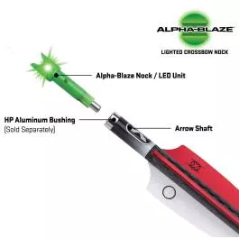 TenPoint Crossbow Alpha-Blaze Lighted Nock System - 3 Pack - Green