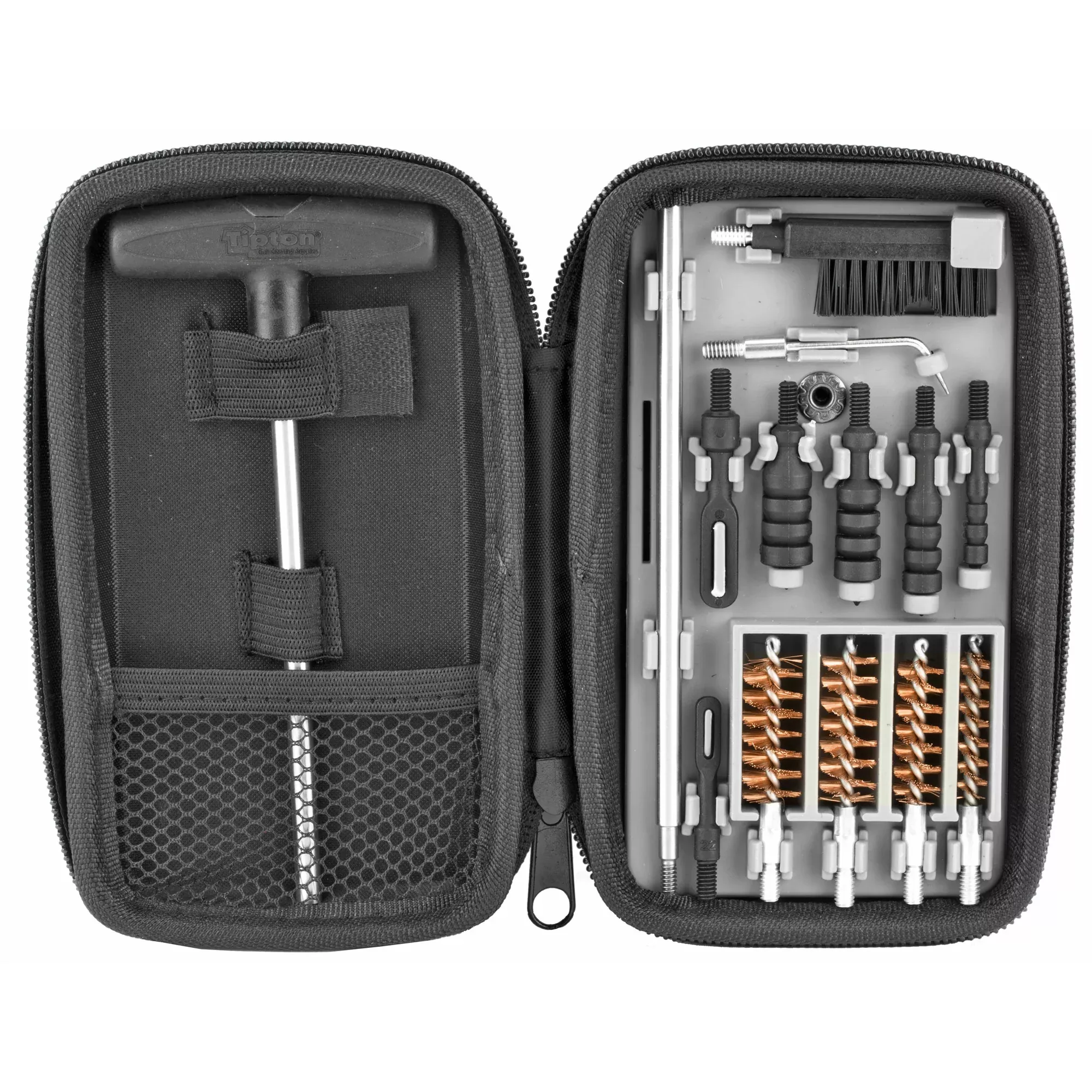 Tipton Compact Pistol Cleaning Kit for .22–.45 Cal Handguns, Semi-Rigid Case, 1082252