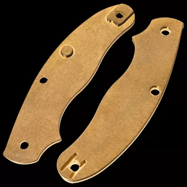 Titech Heinnie Exclusive Spyderco UKPK Brass Scales