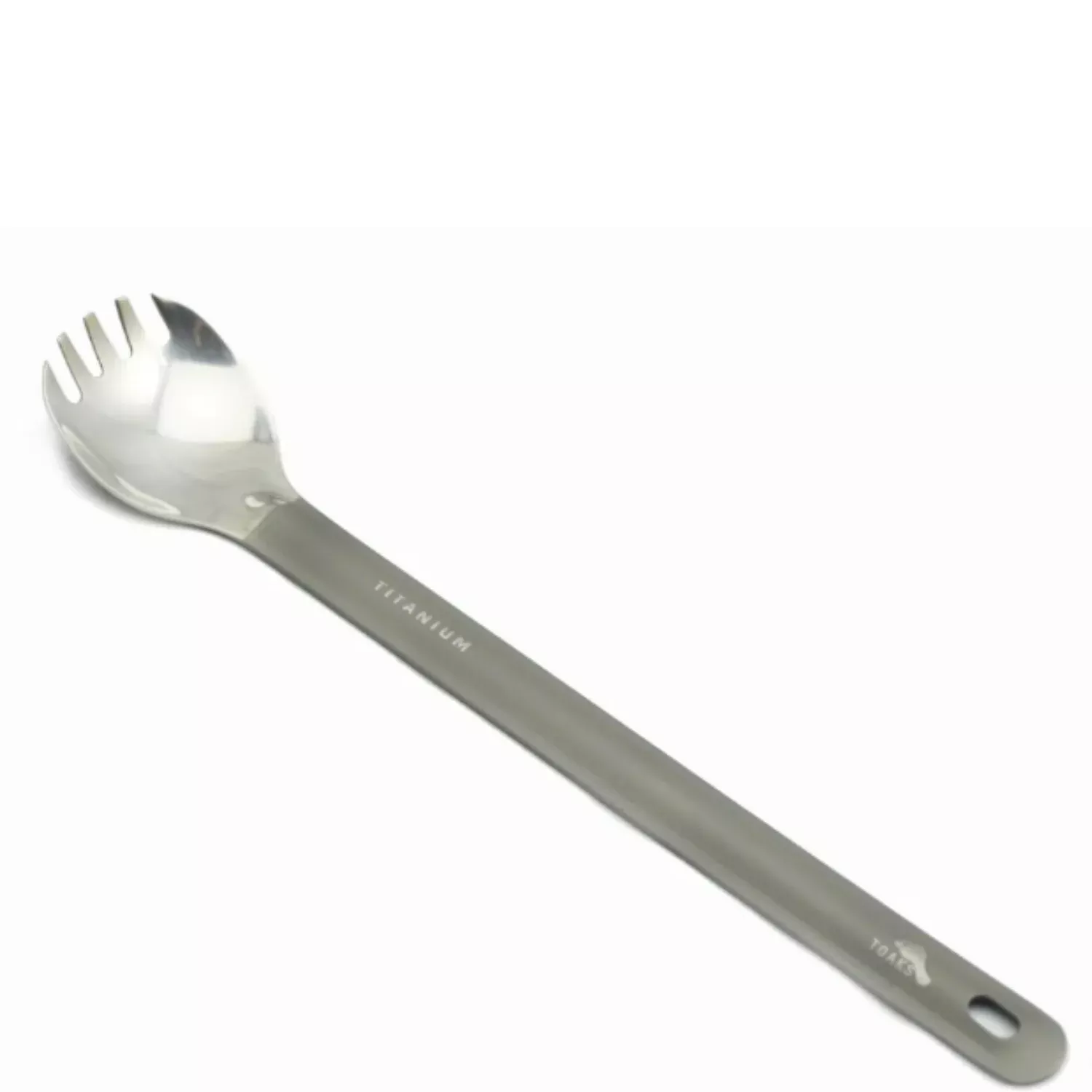 TOAKS Titanium Long Handle Spork with Polished Bowl