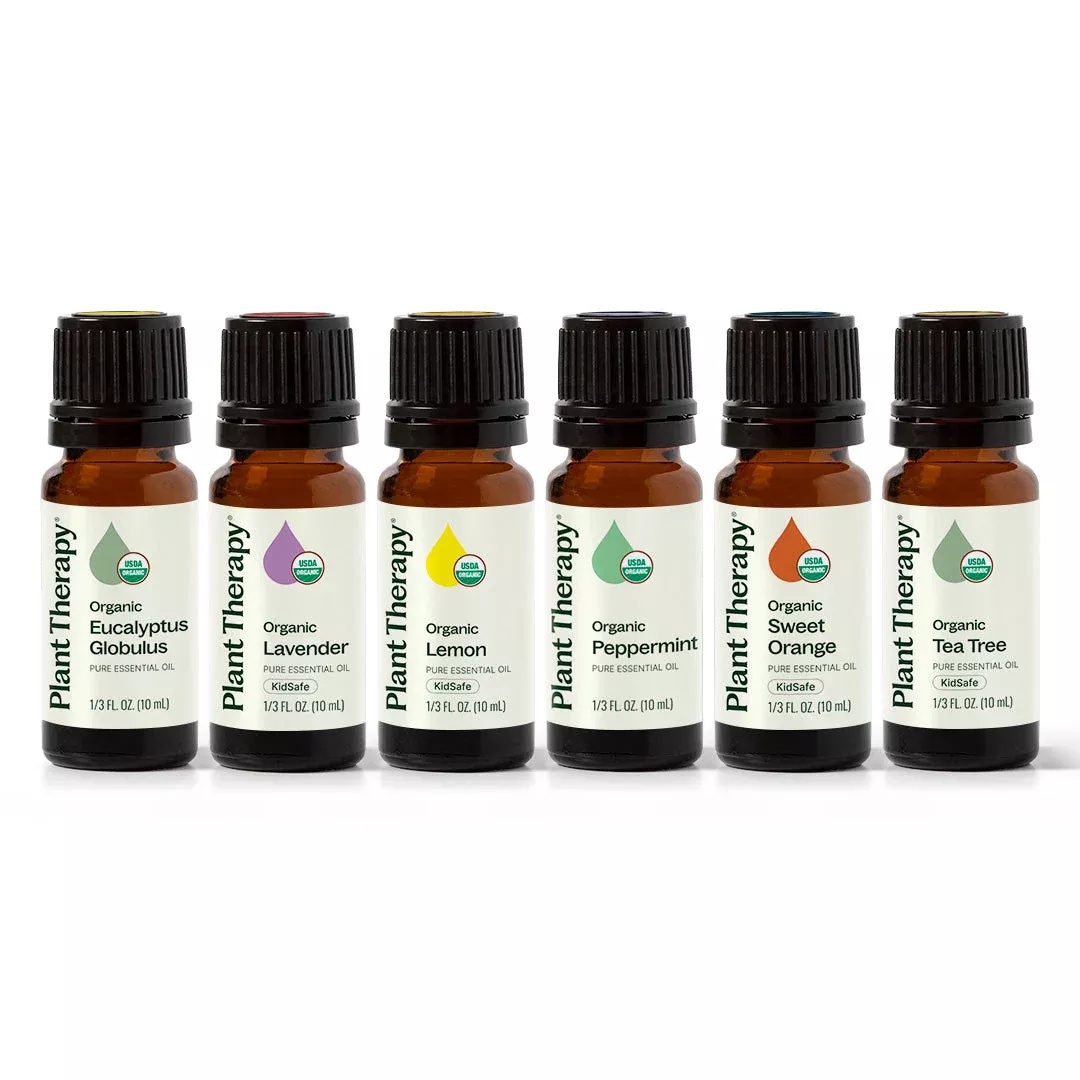 Top 6 Organic Singles Essential Oil Set