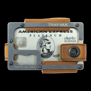 Trayvax Contour Lite Wallet Tobacco Brown