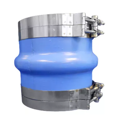 Trident 6in Blue Silicone Molded Wet Exhaust Hump