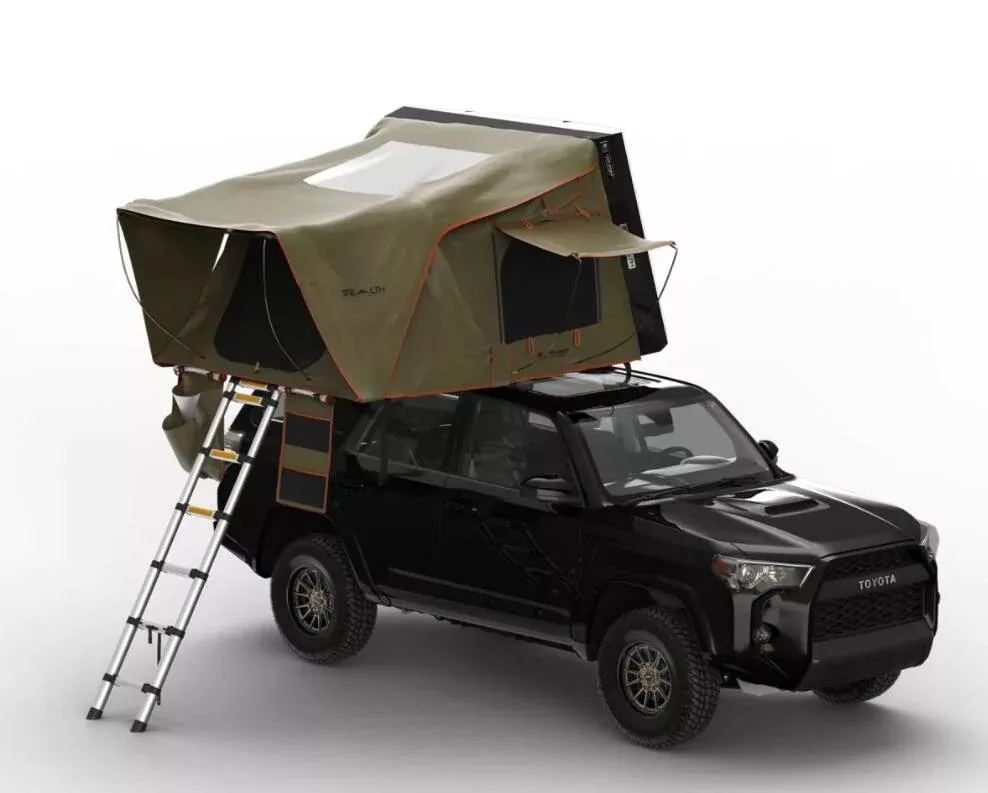 Tuff Stuff Stealth Aluminum Side Open Tent, 3+ Person• TS-RTT-STLTH