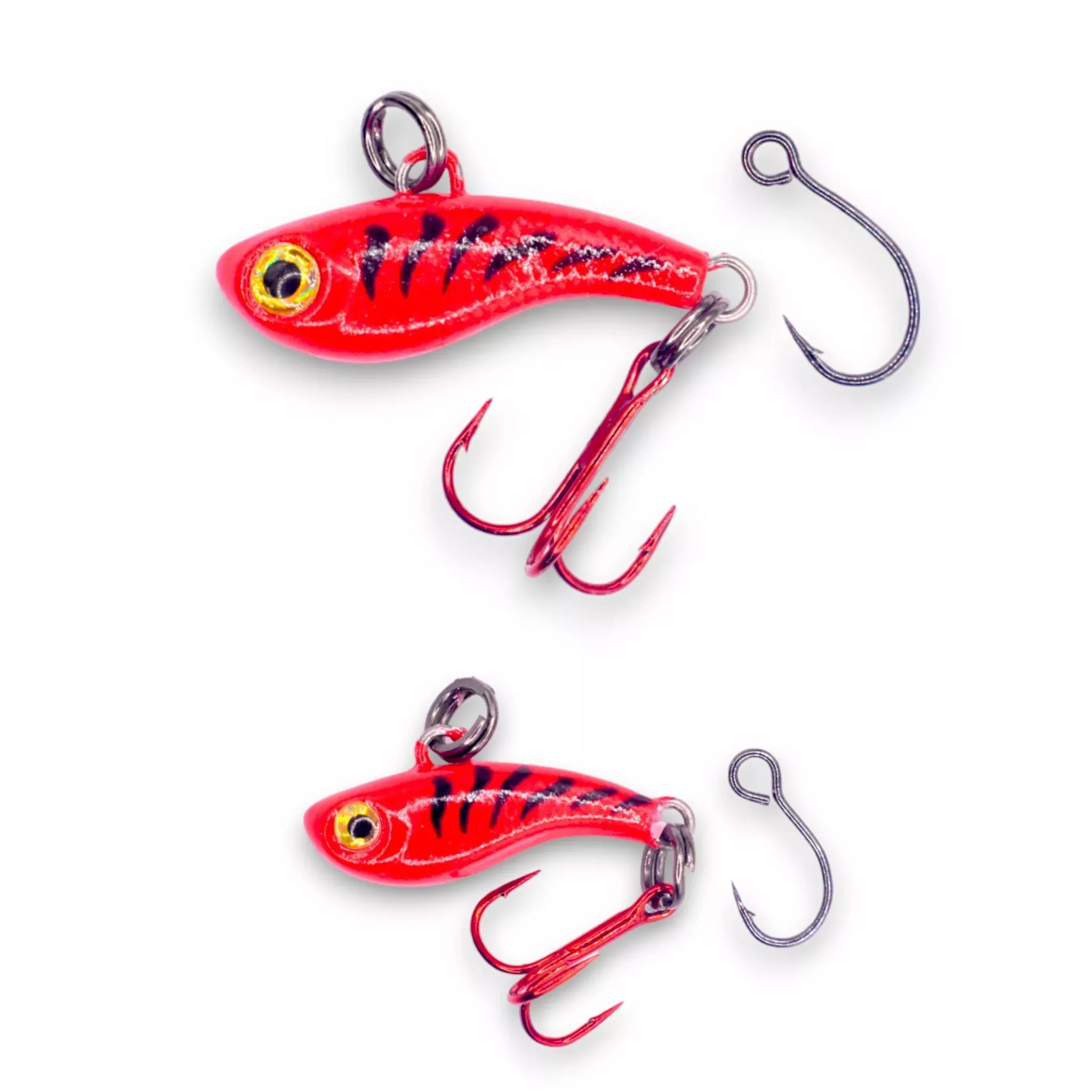 TUNGSTEN T-RIP RED TIGER GLOW MINI VIBE BAIT