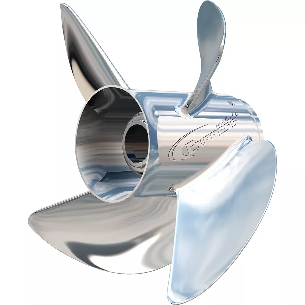 Turning Point Express Mach4 Left Hand Stainless Steel Propeller - EX-1423-4L - 4-Blade - 14" x 23" - 31502341