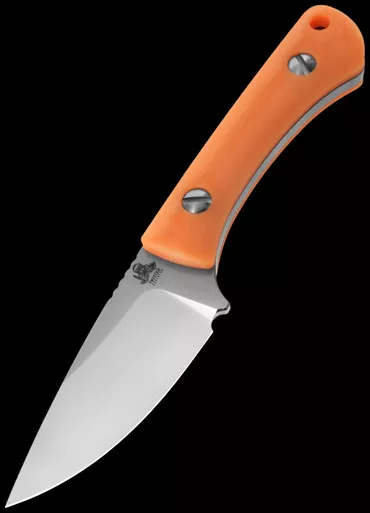 Twisted Gambler Glow-In-The-Dark Orange Fixed Blade