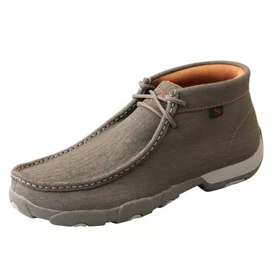 TWISTED X Men's Chukka Dark Grey/Grey Driving Moc (MDM0086)