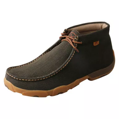 TWISTED X Men's Work Steel Toe Charcoal Chukka Driving Moc (MDMST03)