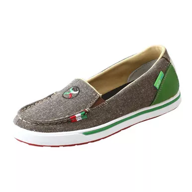TWISTED X Womens Hooey Slip-On Loper Eco Dust/Multi Shoe (WHYC028)