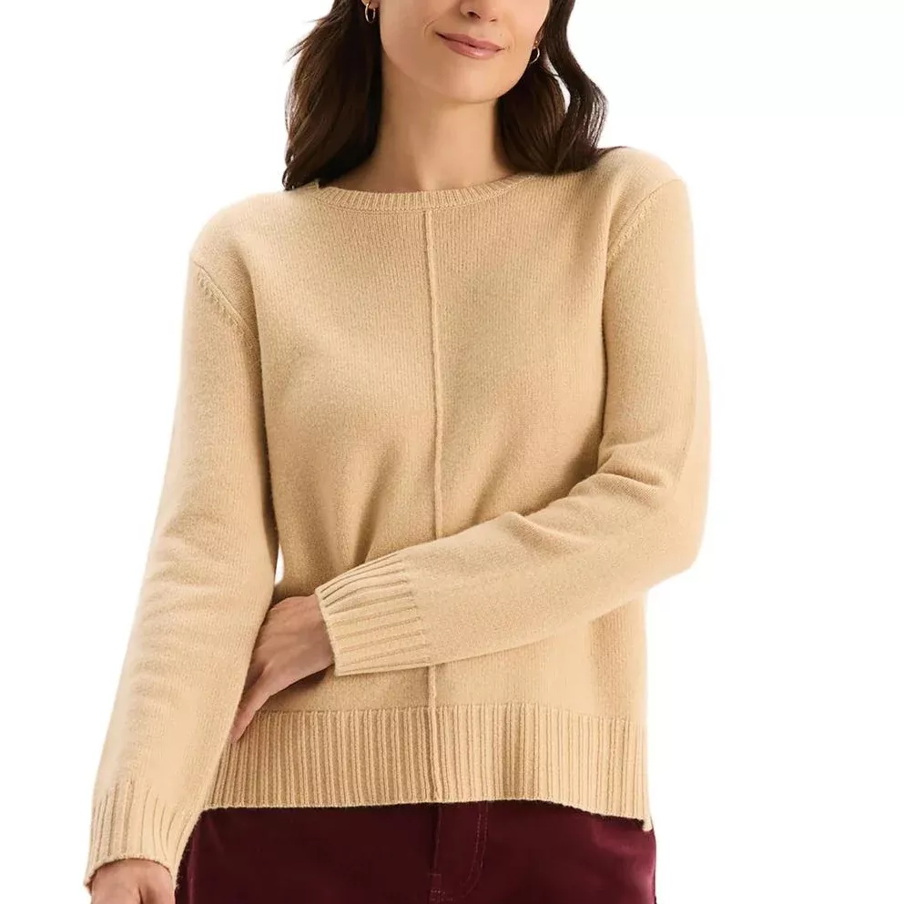 Tyler Boe Asha Cashmere Center Stitch Sweater