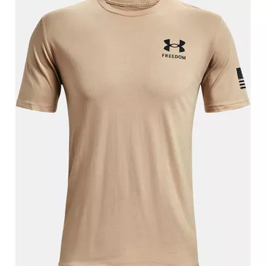 Ua New Freedom Flag Tee Black/od Green