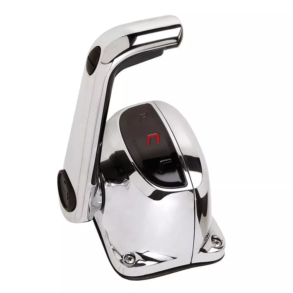 Uflex Single Lever Top Mount Control w/Neutral Lock & Trim Switch – Chrome