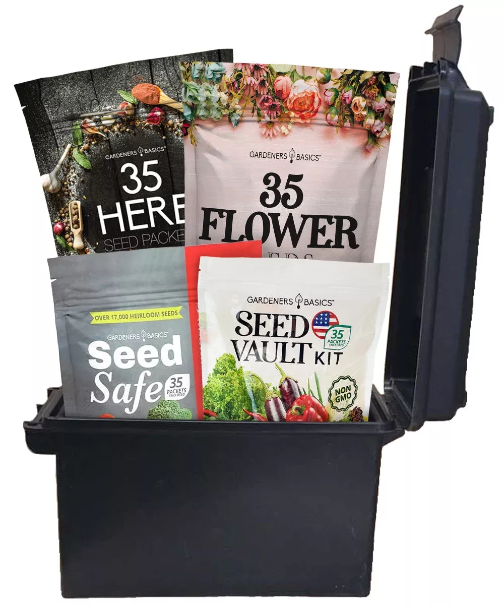 Ultimate Survival Seed Kit | 140 Varieties with Ammo Can