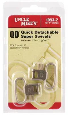 Uncle Mikes QDSSBL Super Swivels 1″ Nickel