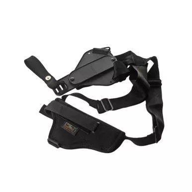 UNCLE MIKES Sidekick 8.5in Large Revolver RH Black Vertical Shoulder Holster (8304-1)