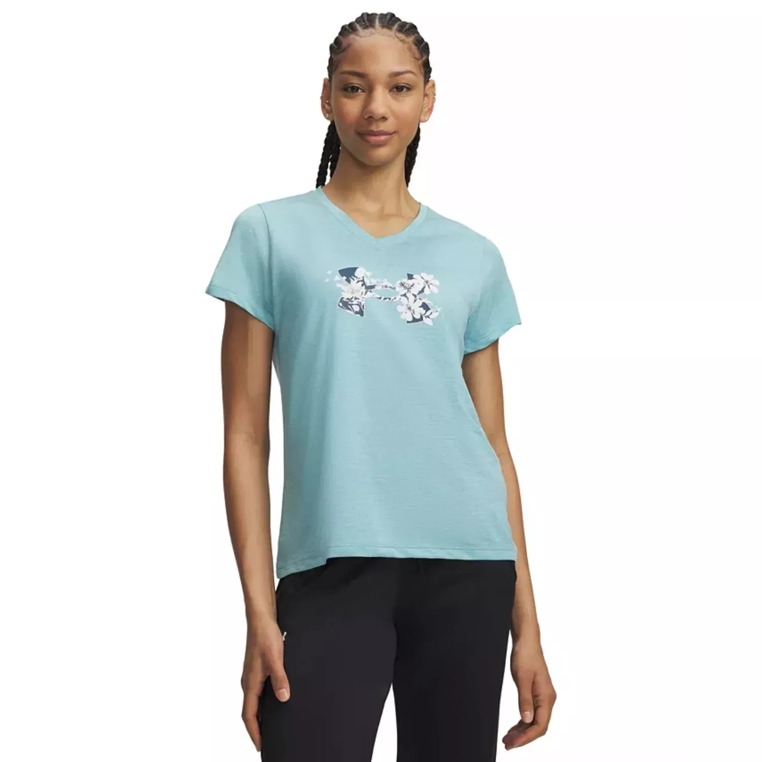 Under Armour Women’s Tech Twist Graphic Short Sleeve V-Neck