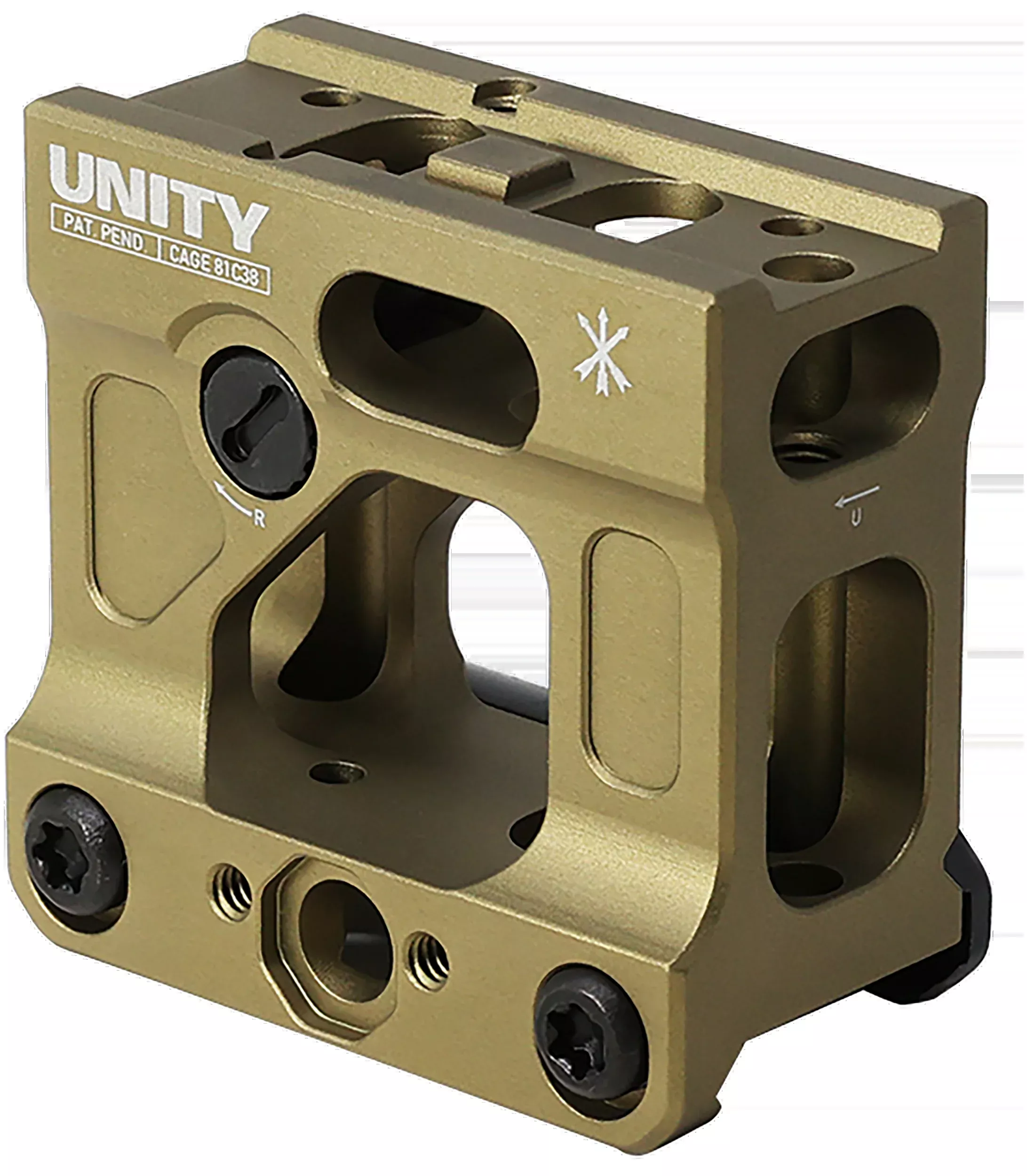 UNITY TACTICAL LLC FAST Micro Red Dot Mount, 2.26-inch Height, Flat Dark Earth, FSTMICF