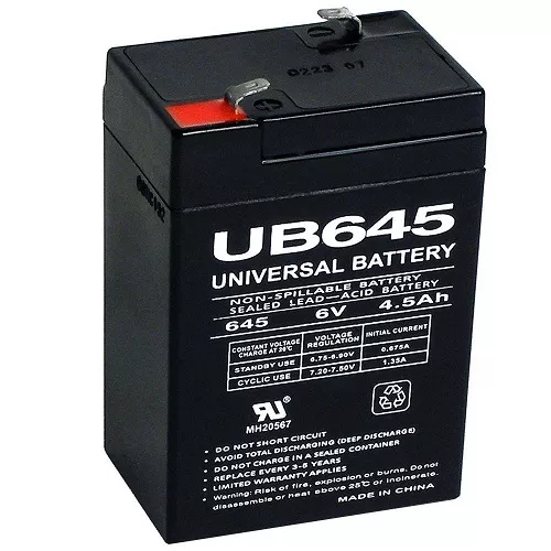 Universal Power Group 6 Volt Agm Battery