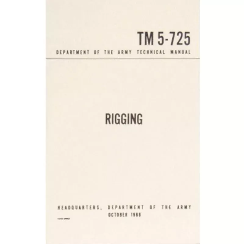 US Army – Rigging TM 5-725 – DIGITAL