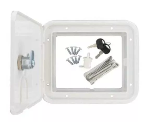 Valterra Cable Hatch, Medium Square, White• A10-2150VP