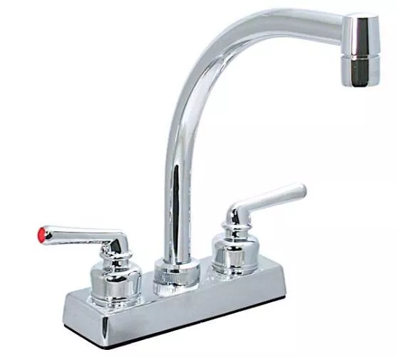 Valterra Chrome Plated Hi-Arc Kitchen Faucet with Levers Handles• PF211307