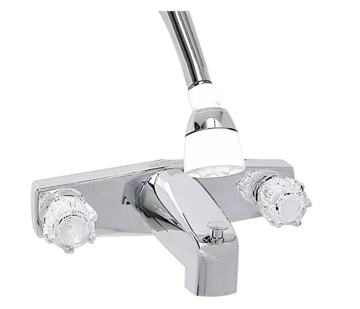 Valterra Chrome Tub & Shower Faucet with Shower Head Kit & Diverter• PF214348