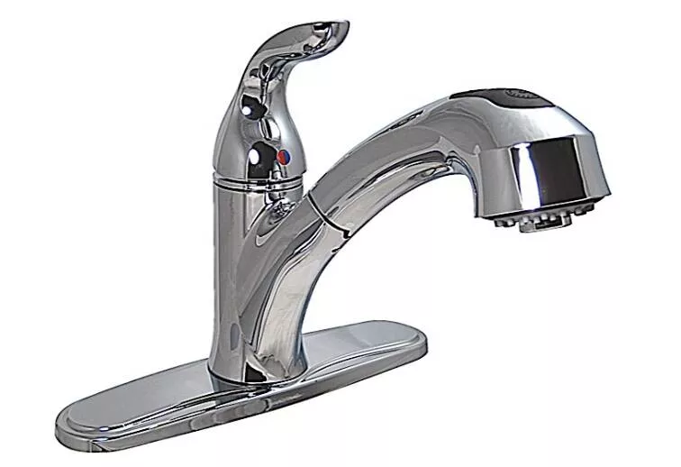 Valterra Single-Handle Pull Out Hybrid Kitchen Faucet, Chrome• PF231341