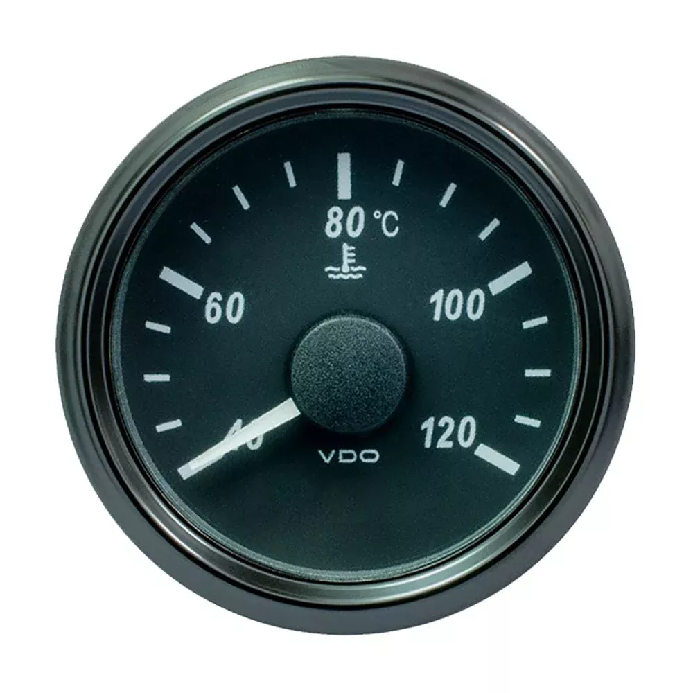 VDO SingleViu 52mm (2-1/16″) Water Temp. Gauge – 120° C – 291-22 ohm