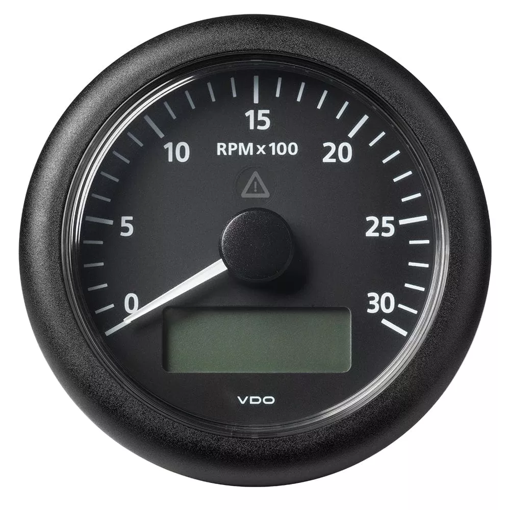 Veratron 3-3/8" (85MM) ViewLine Tachometer w/Multi-Function Display - 0 to 3000 RPM - Black Dial & Bezel
