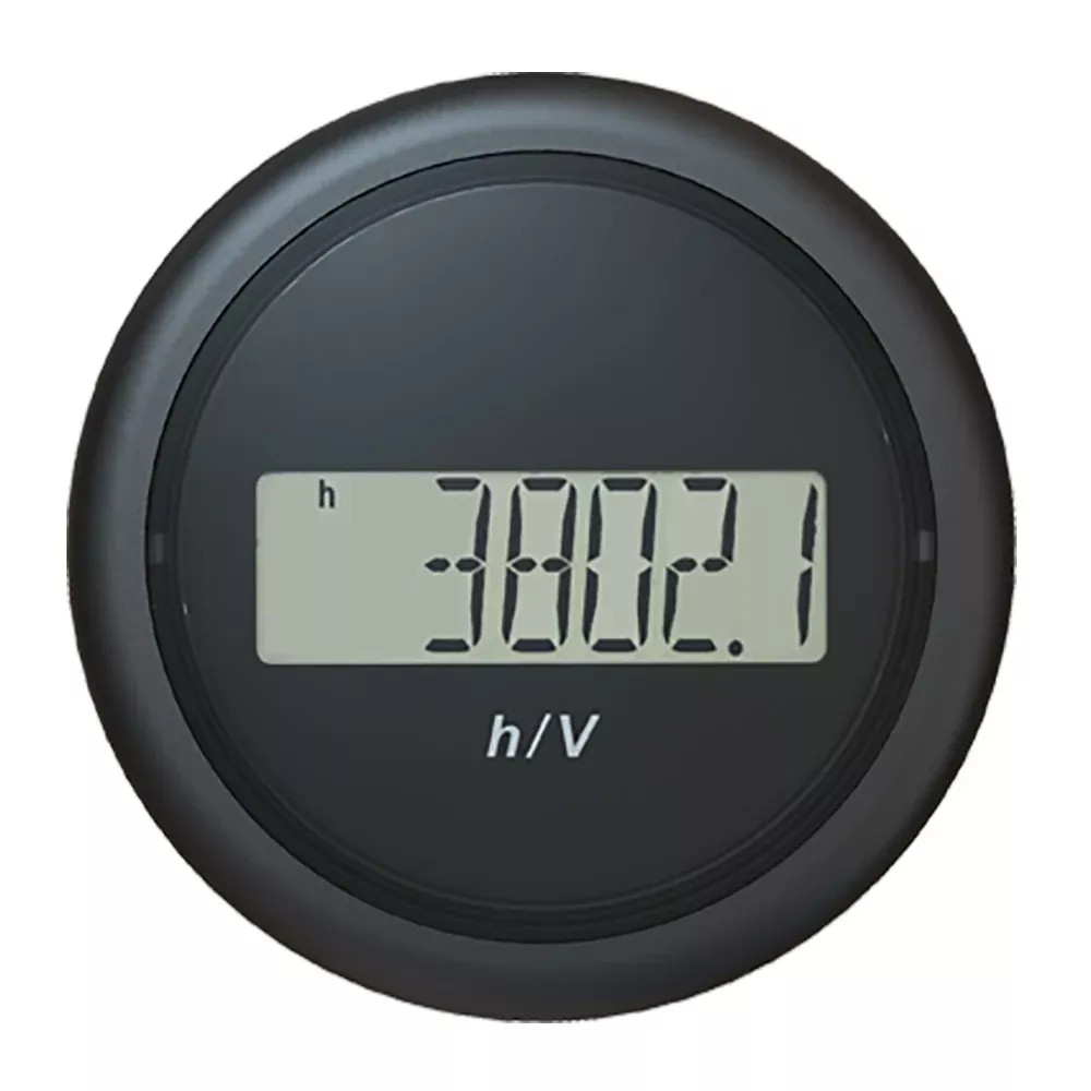 Veratron 52MM (2-1/16) ViewLine Hour Counter-Voltmeter – Black