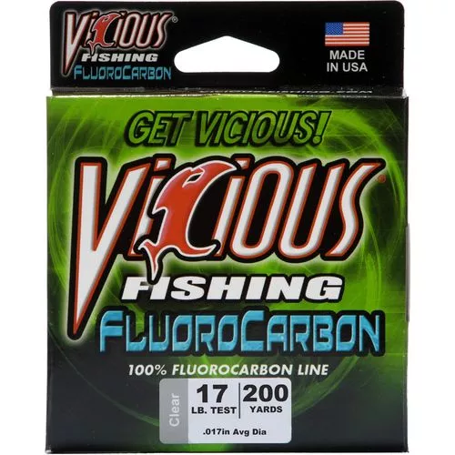 Vicious 17 lb./200 yds Fluorocarbon Fishing Line