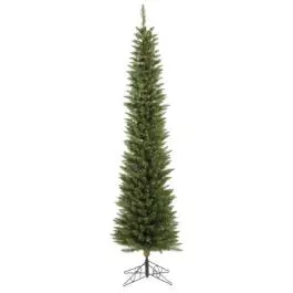 Vickerman Flocked Pacific Artificial Christmas Tree, Clear Lights - 6.5"