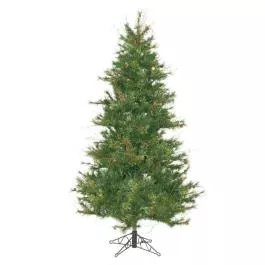 Vickerman Slim Mixed Country Pine Traditional Christmas Tree – 6.5′ x 47″
