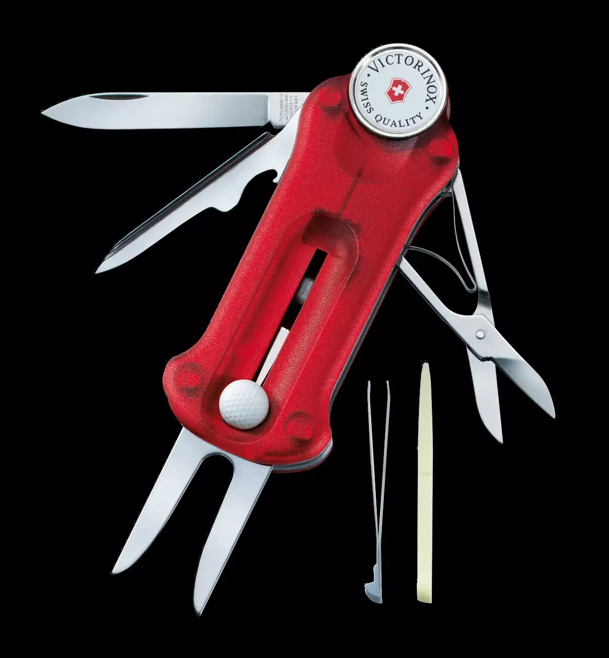 Victorinox Golf Tool in Transparent Red