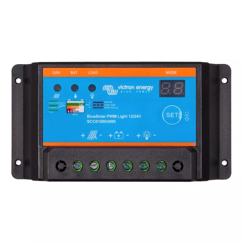 Victron BlueSolar PWM-Light Charge Controller – 12/24V – 10AMP