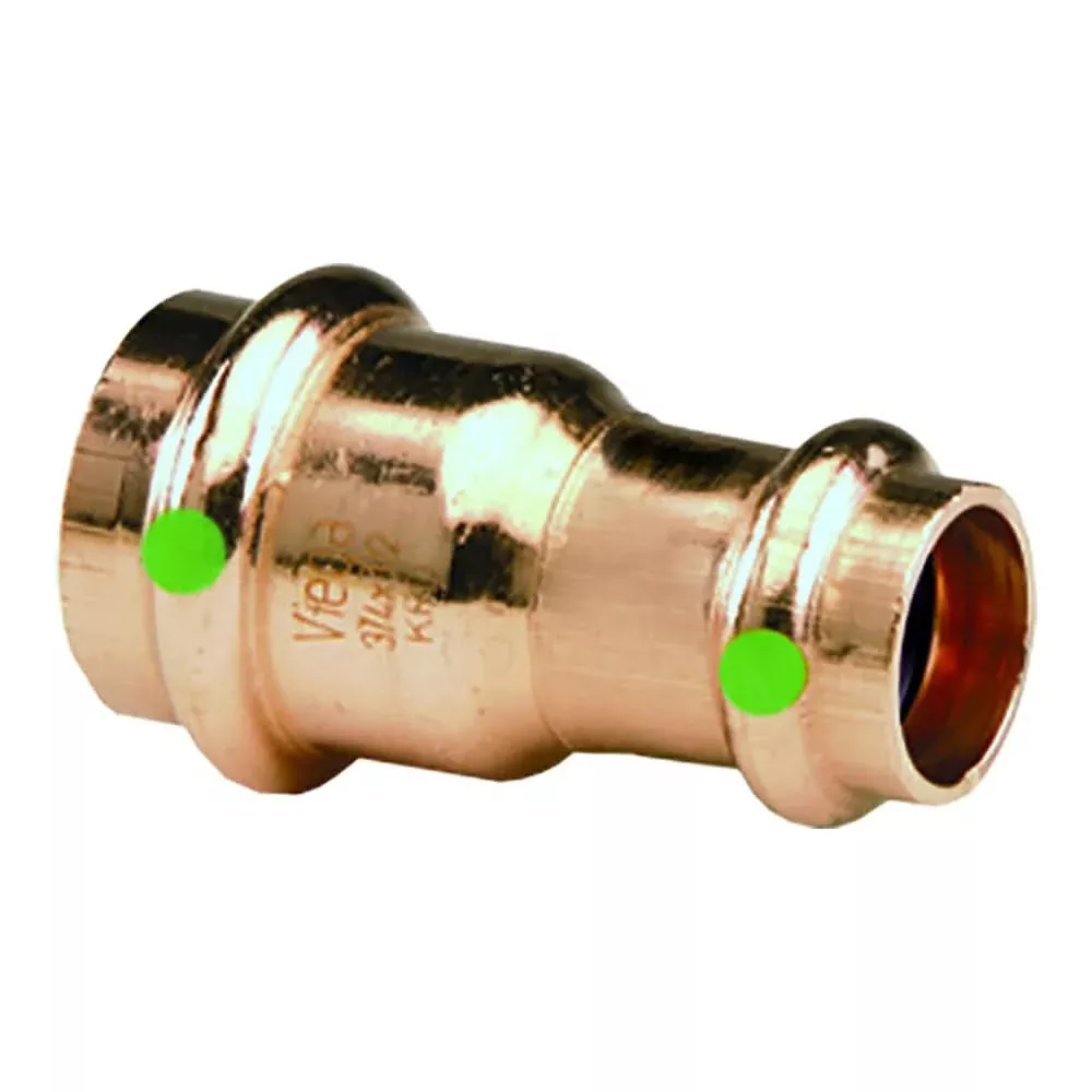 Viega ProPress 1-1/4″ x 1″ Copper Reducer – Double Press Connection – Smart Connect Technology