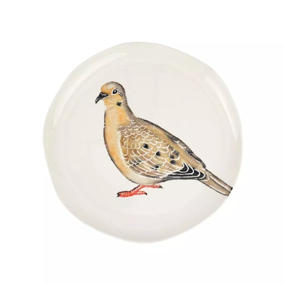 Vietri Cacciatore Dove Round Platter