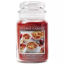 Village Candle Large Jar Scented Candle - Maple Apple Crumble