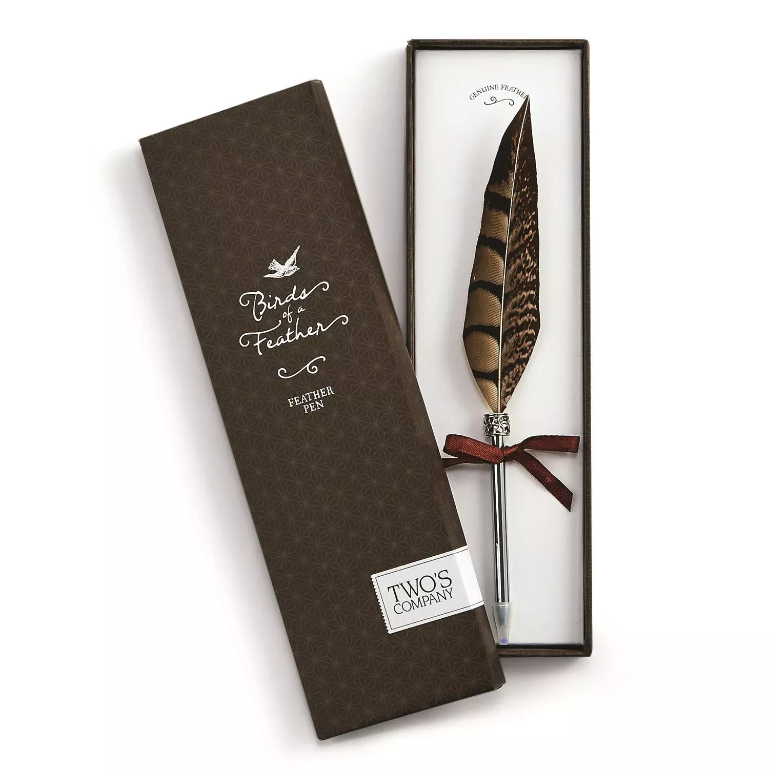Vintage Feather Pen In Gift Box