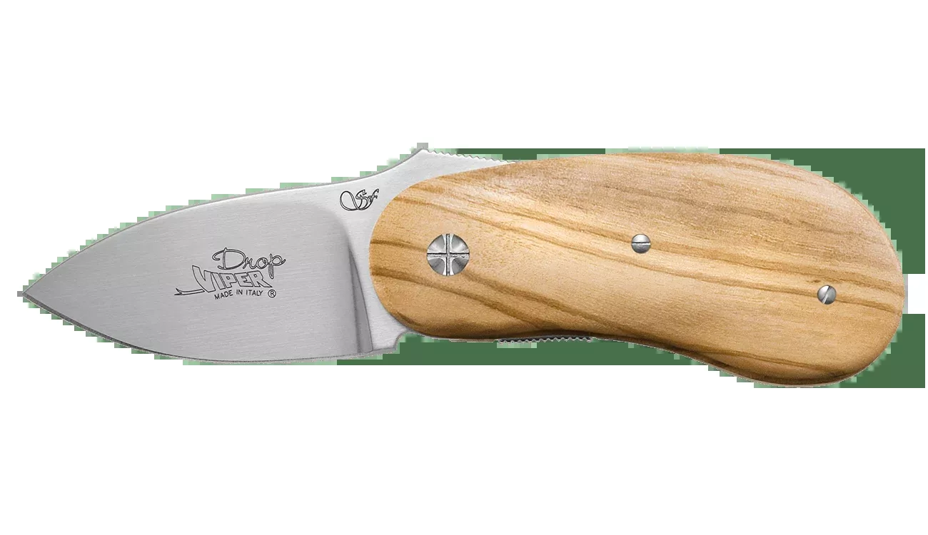 Viper Drop Olive Wood Folding Knife