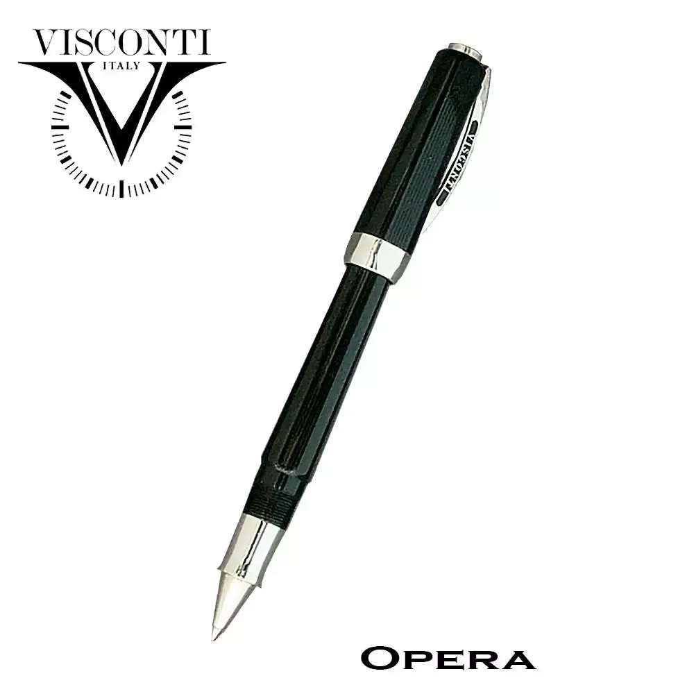 Visconti Opera Vertigo Black Rollerball Pen Magnetic Cap