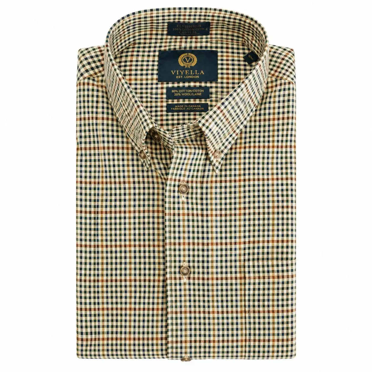 Viyella Button-Down Cotton/Wool Sport Shirt