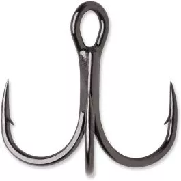 VMC 7548BD Bladed Hybrid Treble Short Hooks - Black Nickel - #12 - 2 Pack