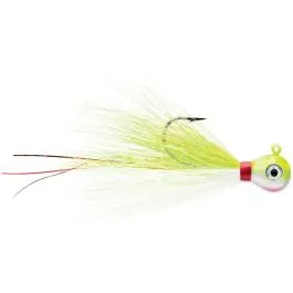 VMC Bucktail Jig - 3/4 oz. - Chartreuse White - 2 Pack
