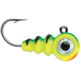 VMC Tungsten Larv Eye Jig - 1/32 OZ. - Glow Fire Tiger