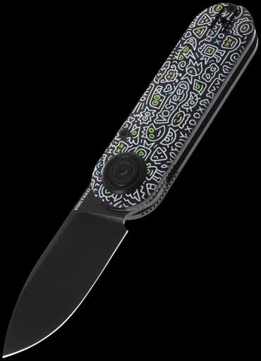 Vosteed Corgi V Vanchor Doodle Black Folding Knife